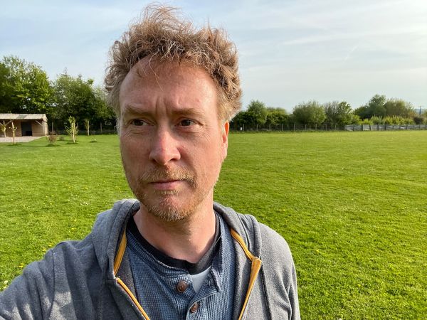 Seb Duggan pictured against a background of a green field